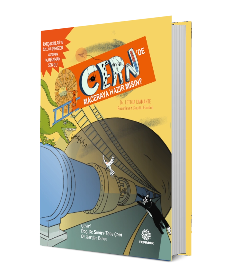 The cover of Your adventures at CERN in Turkish language