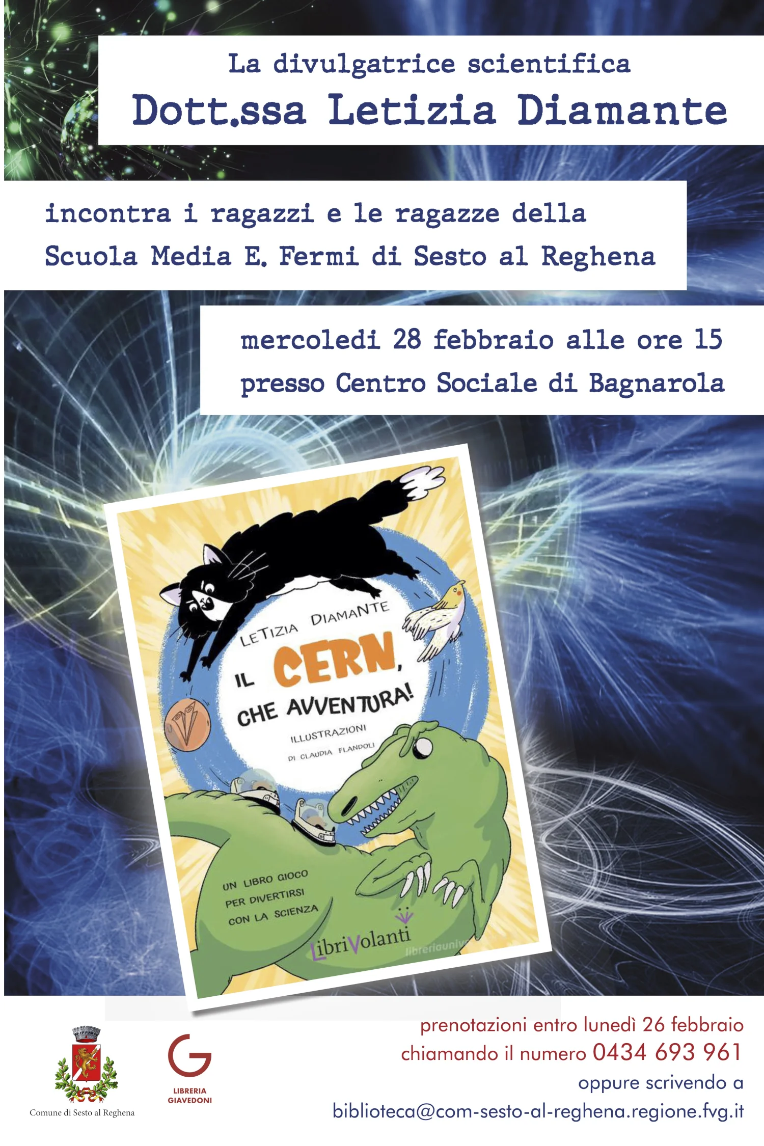 the author of Your Adventures at CERN and other science books for children, Letizia Diamante, will present at the book fair Più Liberi Liù Libri 2022 in Rome
